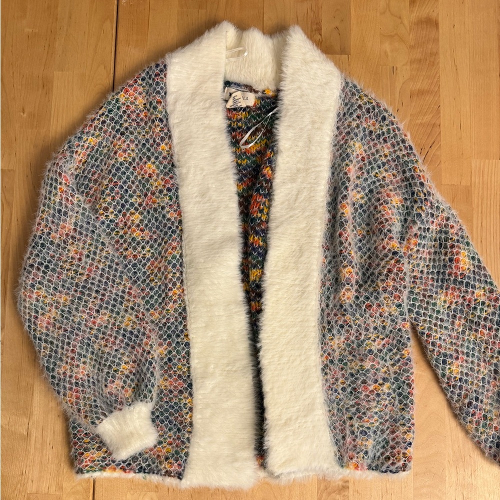 Yes Lola Colorful Knit with Cream Details